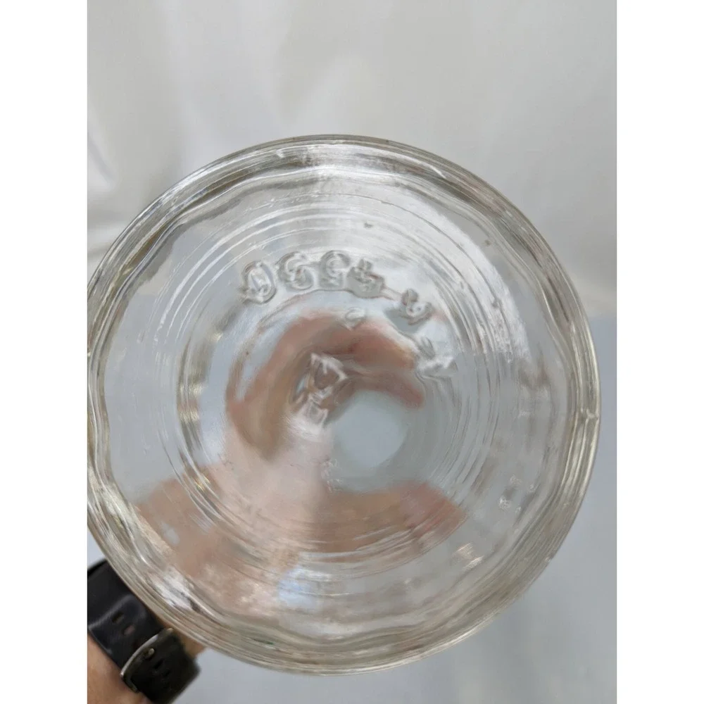 Hazel Atlas Glass Decanter‎ with Stopper 10.5 Inch